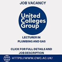 JOB VACANCY Lecturer in Plumbing & Gas 